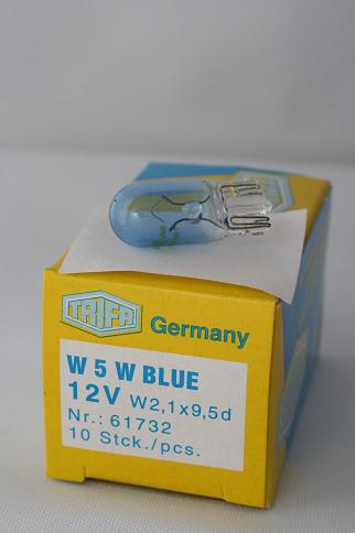 W5W BLUE W2,1x9,5d 5W
